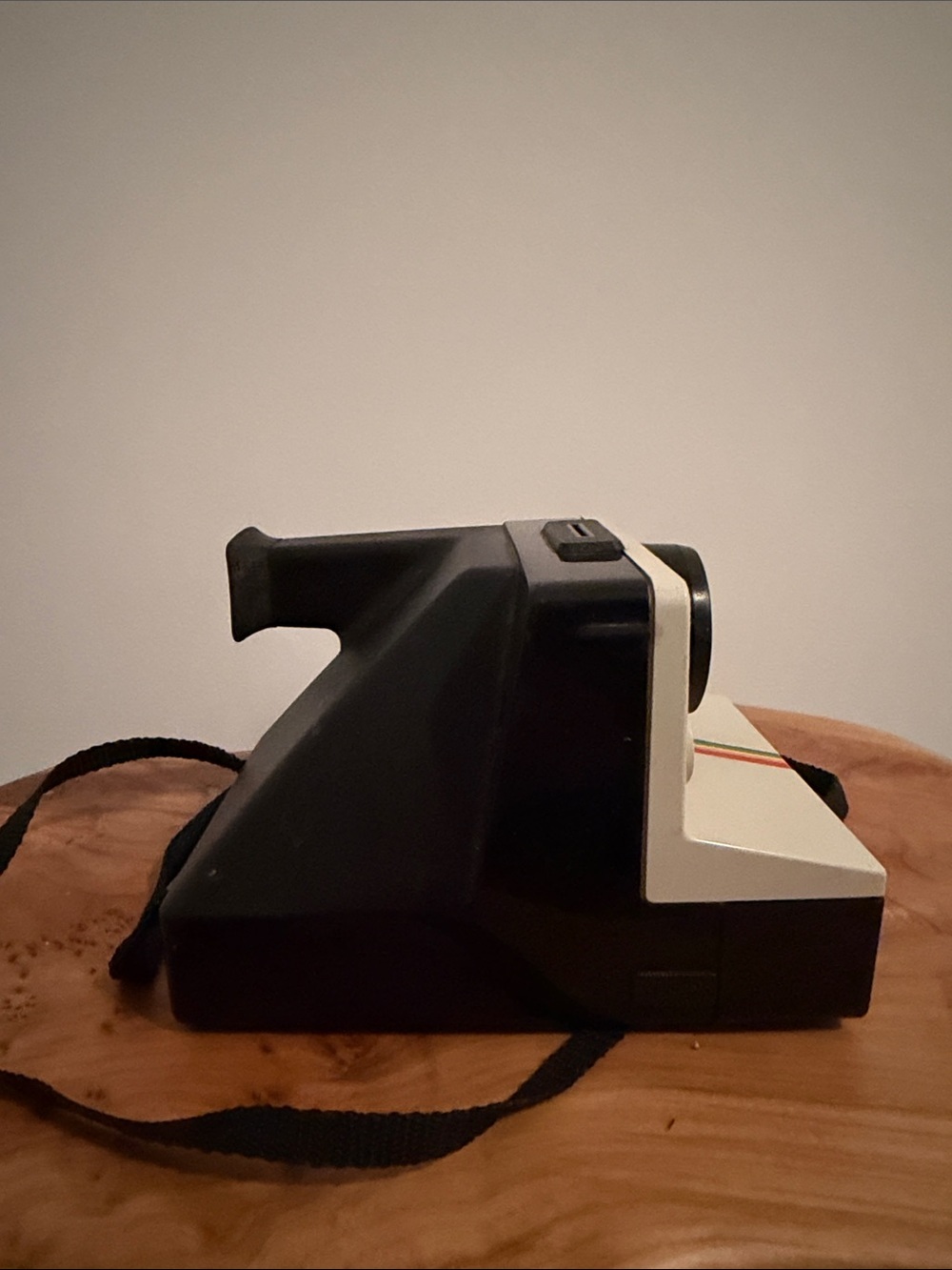 Vintage Polaroid Instant Camera in White with Rainbow Stripe - Picture 3 of 7